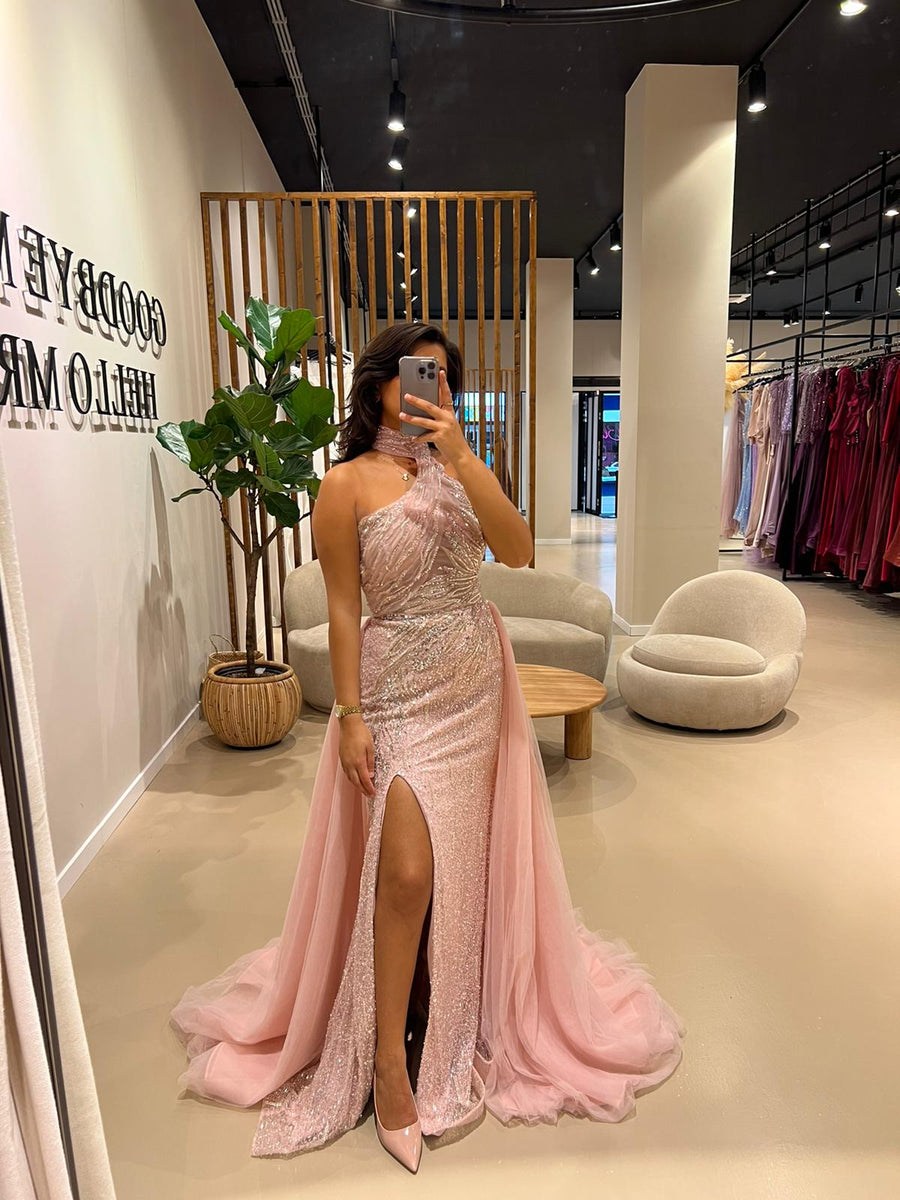 Evening dress MIA - Pink - LâNUIT COUTURE