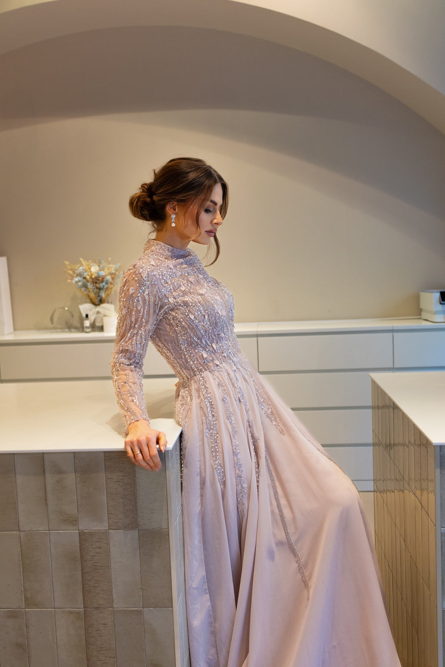 Evening Dress Blush - LâNUIT COUTURE