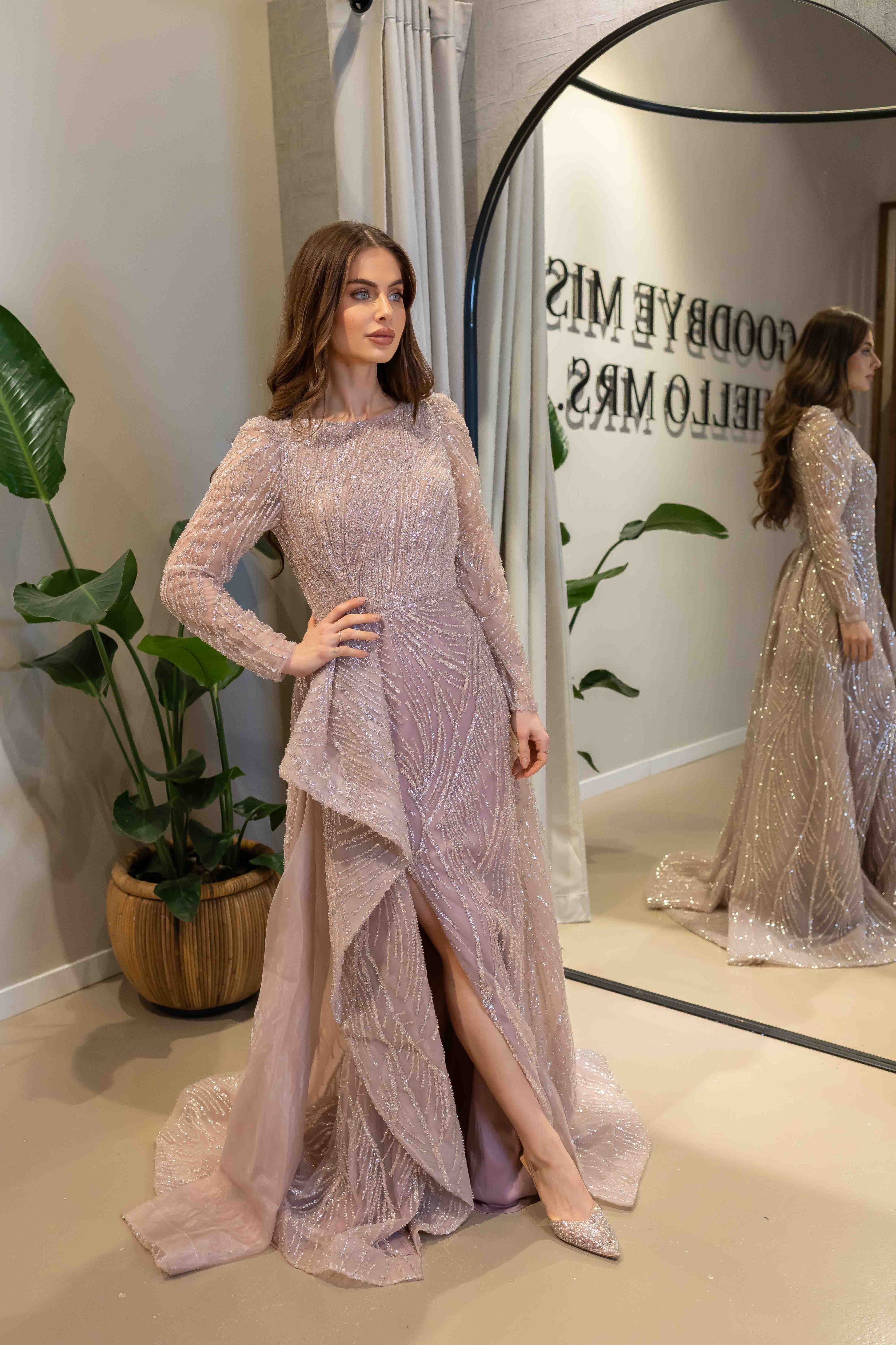 Evening Dress Selma - Pink -  LâNUIT COUTURE
