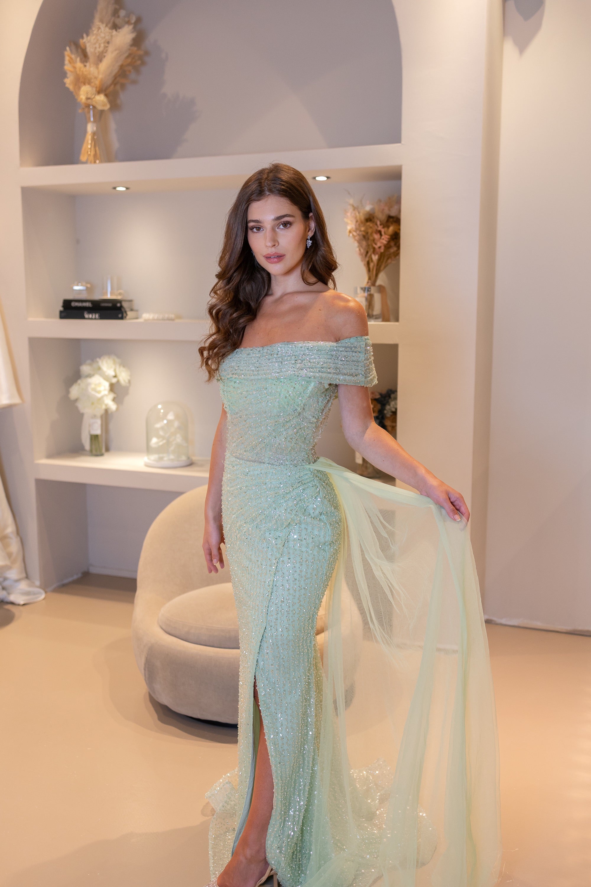 Evening Dress Sea - LâNUIT COUTURE