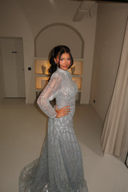 Evening Dress Eclair - Gray - LâNUIT COUTURE