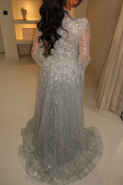 Evening Dress Eclair - Gray - LâNUIT COUTURE