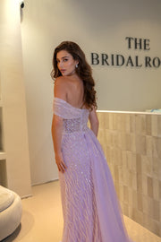 Robe de soirée ARIËL - Lila - LâNUIT COUTURE