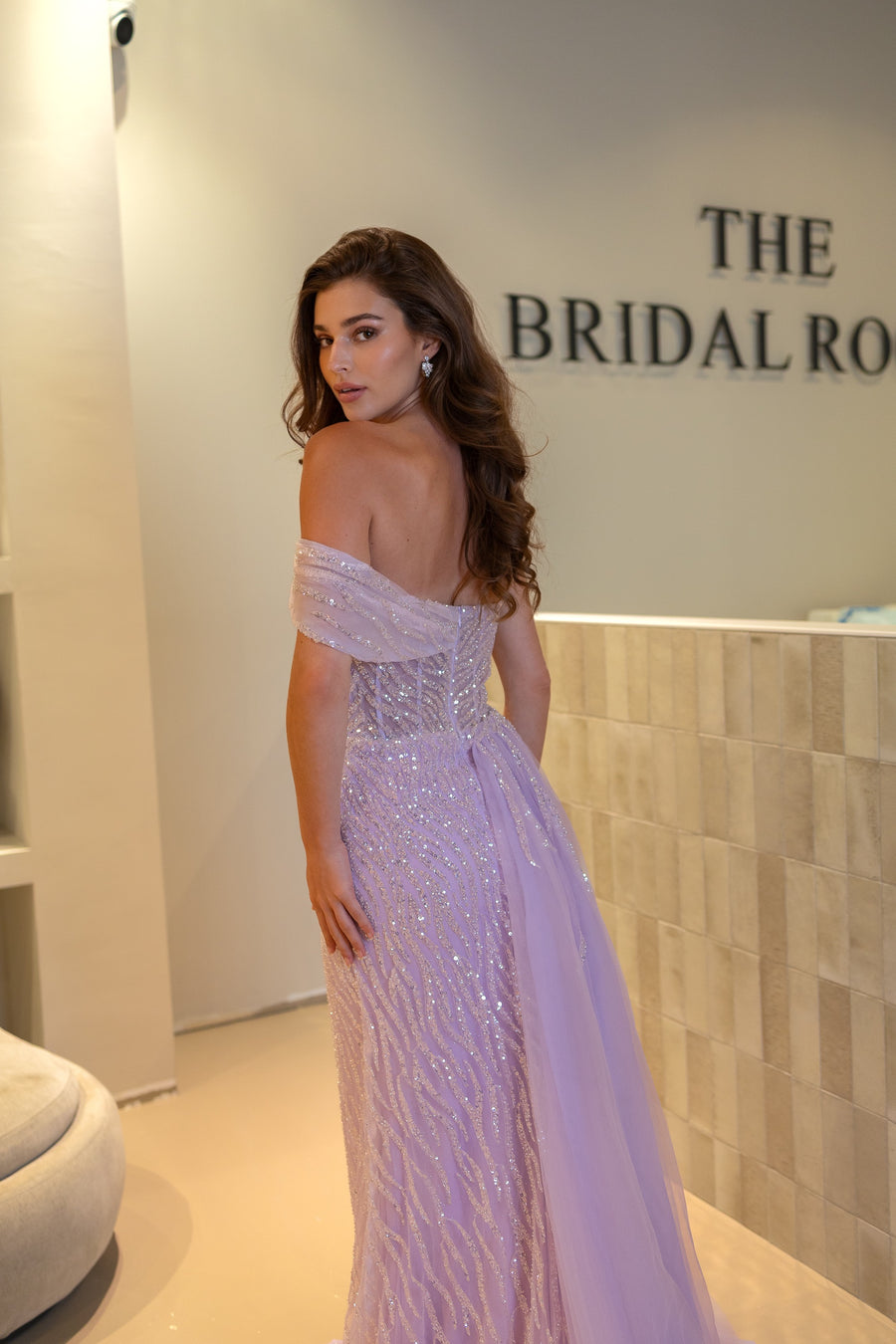 Robe de soirée ARIËL - Lila - LâNUIT COUTURE
