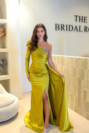 Robe de soirée citron - LâNUIT COUTURE