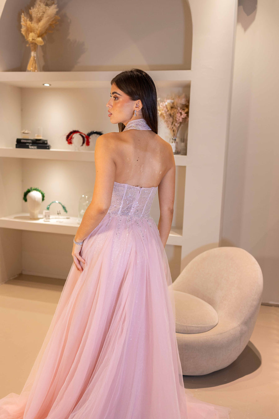 Evening dress MIA - Pink - LâNUIT COUTURE