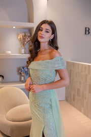 Robe de soirée Mer - LâNUIT COUTURE