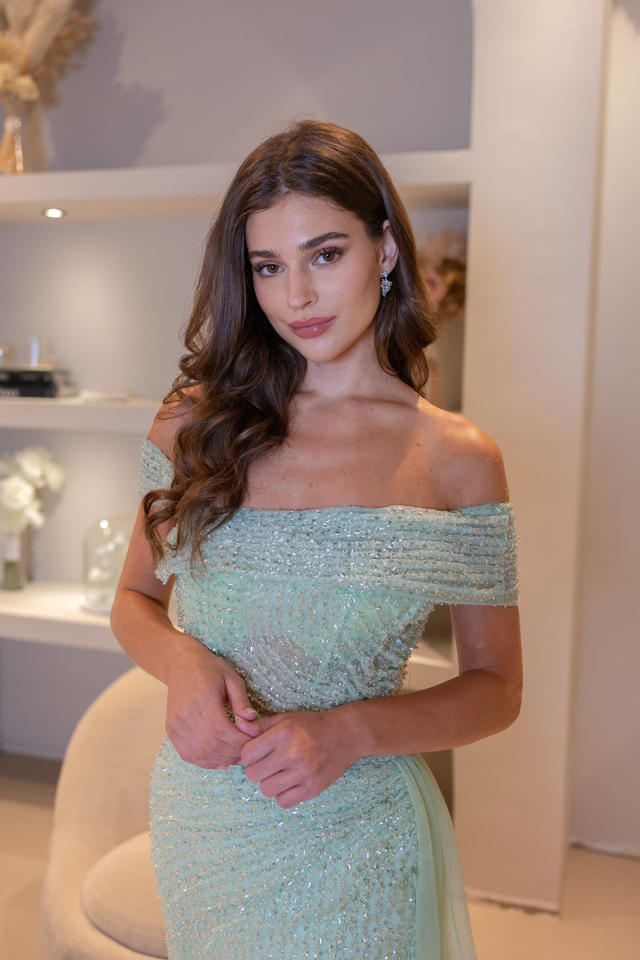 Robe de soirée Mer - LâNUIT COUTURE