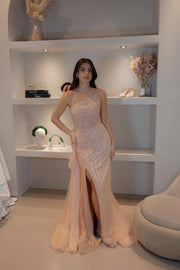 Evening dress Sparkle - Coral - LâNUIT COUTURE - LAST PIECES