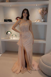 Evening dress Sparkle - Coral - LâNUIT COUTURE - LAST PIECES