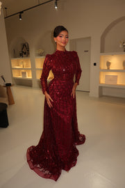 Evening Dress Eclair - Red - LâNUIT COUTURE (NEW COLOR)