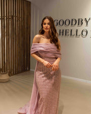 Evening dress Rosé Lumière - LâNUIT COUTURE