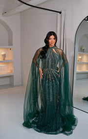 Evening dress Enchanted Green - LâNUIT COUTURE