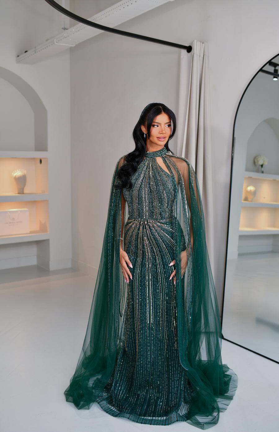 Evening dress Enchanted Green - LâNUIT COUTURE