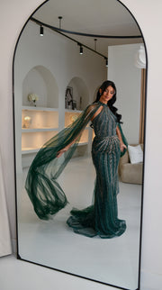 Evening dress Enchanted Green - LâNUIT COUTURE