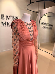 Evening Dress Moon Orange - LâNUIT COUTURE SATIN