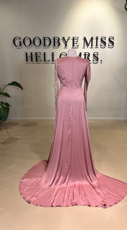 Evening Dress Mona Pink- LâNUIT COUTURE SATIN