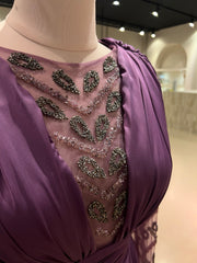 Evening Dress Moon Purple - LâNUIT COUTURE SATIN