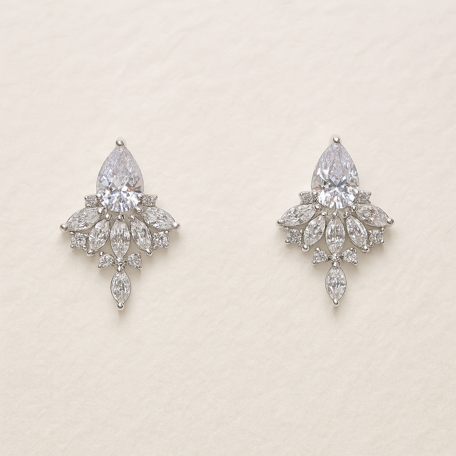 Bridal earrings- Style Eliana