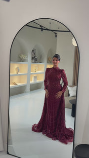 Evening Dress Eclair - Red - LâNUIT COUTURE (NEW COLOR)