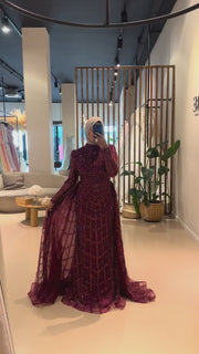 Evening Dress Eclair - Red - LâNUIT COUTURE (NEW COLOR)