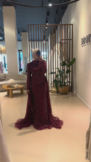 Evening Dress Eclair - Red - LâNUIT COUTURE (NEW COLOR)