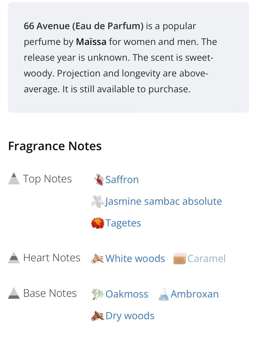 Perfume | 66 AVENUE